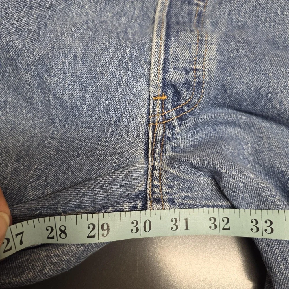 VTG Y2K Levis 501 Jeans Mens 38x30 Blue Denim Straight Button Fly Grunge